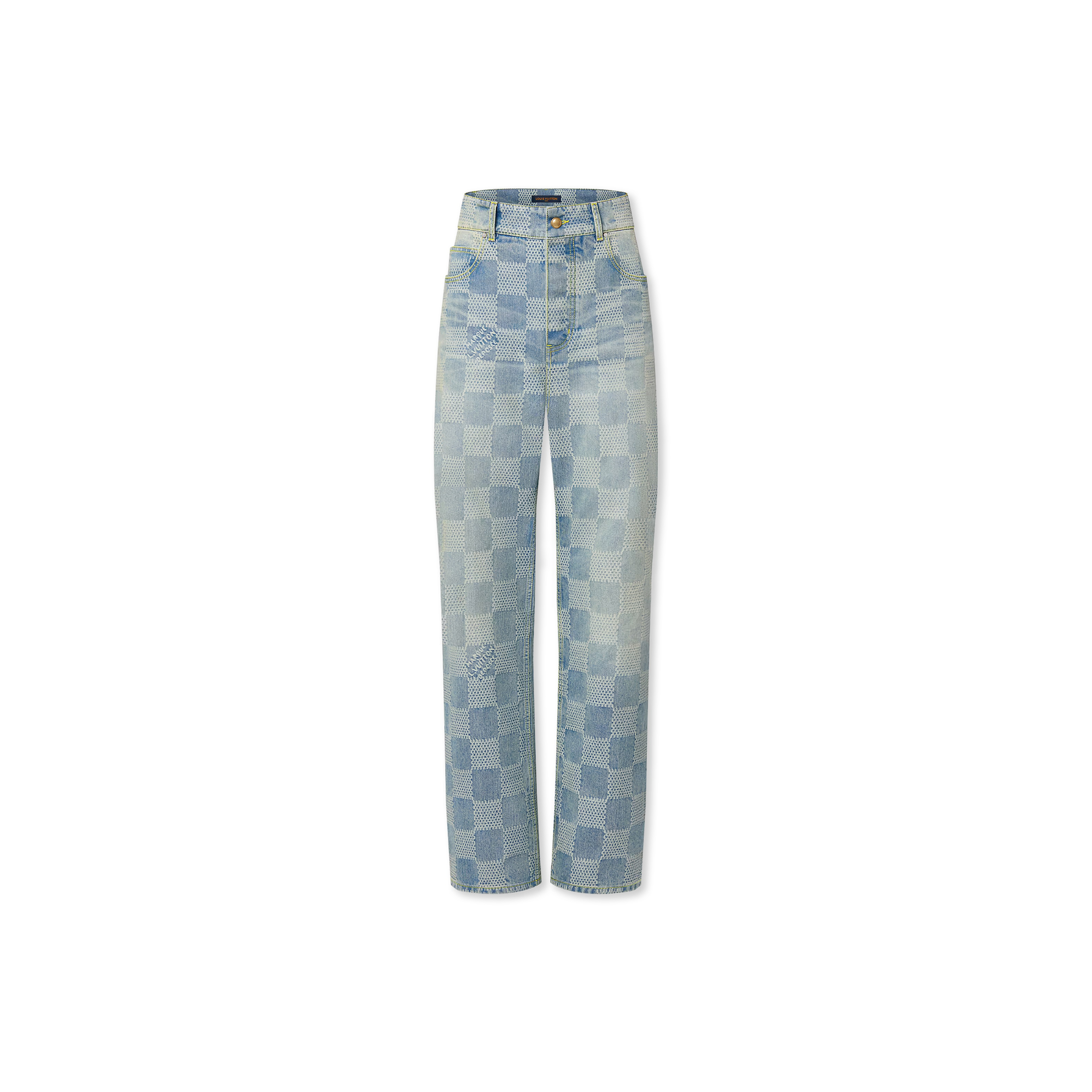 LOUIS VUITTON DAMIER DENIM SKATE PANTS 1AHCOI